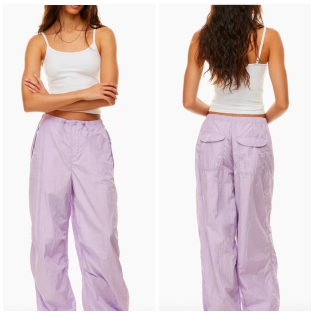 TNA Aritzia Aviator Lilac Purple Lavandin Parachute Pants